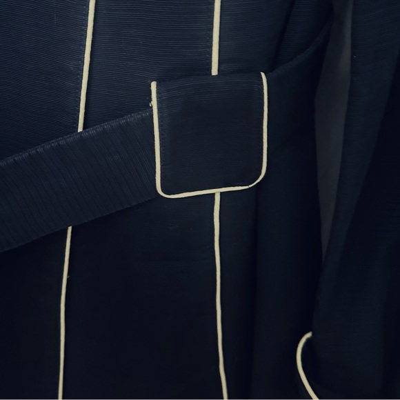 Merona jacket. Large. Navy blue. White trim. White buttons with gold trim. - Picture 2 of 7